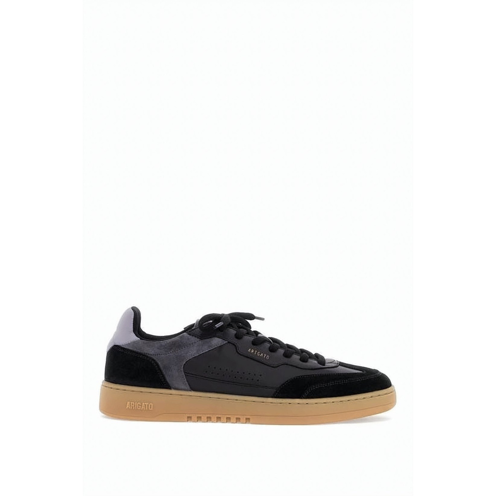 AXEL ARIGATO Black/Muted Blue Leather and Suede Sneakers